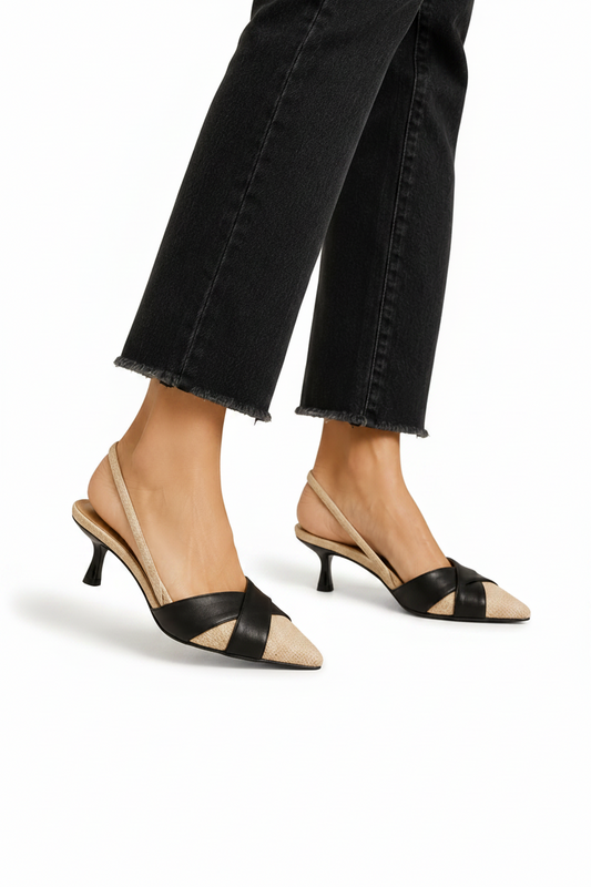 Tacones elegantes de tiras