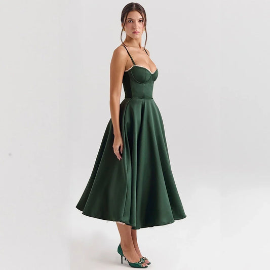 Vestido Princesa Verde Chic