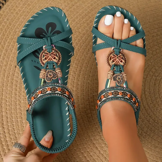 Sandalias detalles artesanales
