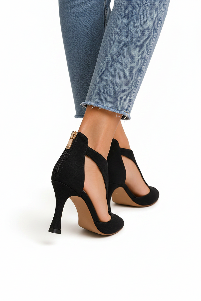 Tacones elegantes de abertura lateral