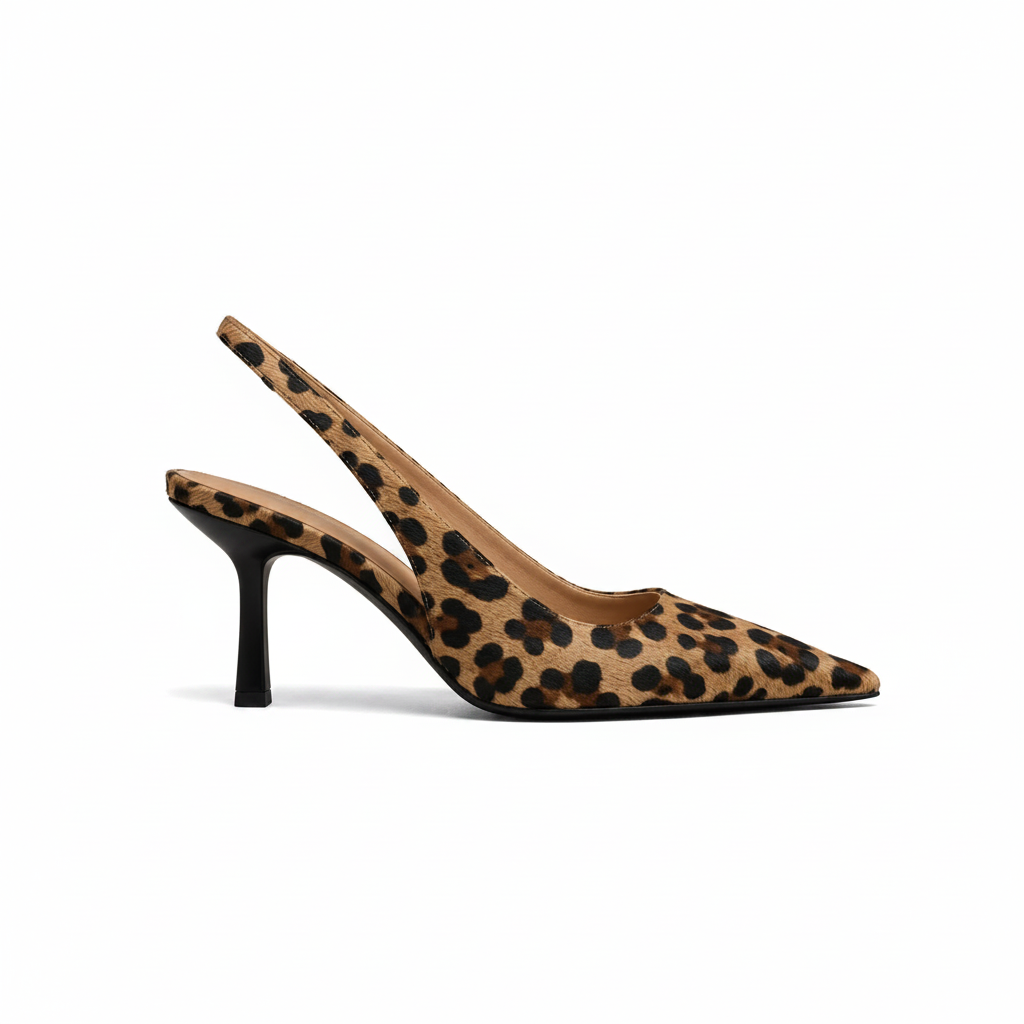 Tacones elegantes estampado leopardo