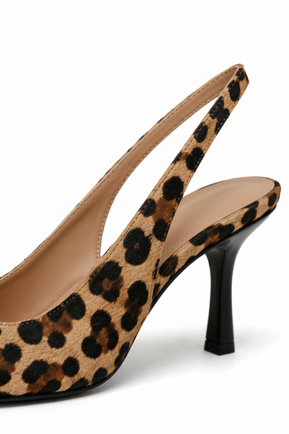Tacones elegantes estampado leopardo