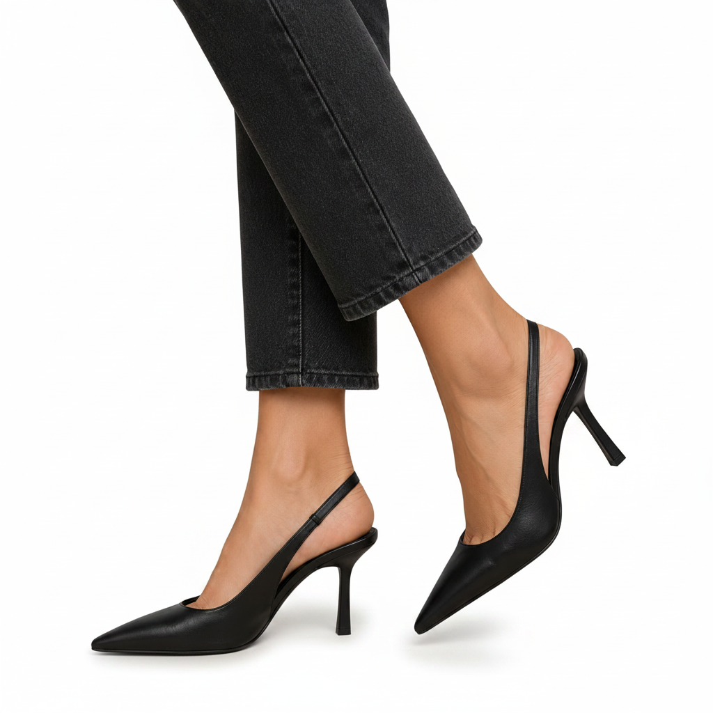 Tacones elegantes destalonados