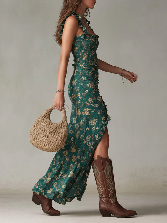 Vestido con Abertura Lateral